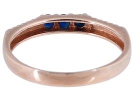 VINTAGE 14K GOLD AND BLUE SAPPHIRE RING