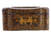 19TH C ANTIQUE CHINESE EXPORTS GILT LACQUERED BOX PIC-3