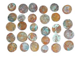 LARGE COLLECTION ANCIENT LATE ROMAN EMPIRE BRONZE COINS