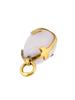 RUSSIAN GILT SILVER PINK QUARTZ ANCHOR EGG PENDANT PIC-5