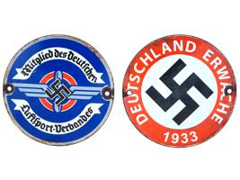 WWII NAZI GERMAN NSDAP PROPAGANDA STREET SIGNS