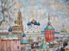 RUSSIAN WINTER OIL PAINTING BY KONSTANTIN GORBATOV PIC-1
