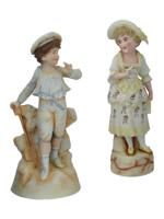 LARGE VINTAGE PORCELAIN CHILDREN FIGURINES