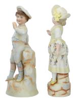 LARGE VINTAGE PORCELAIN CHILDREN FIGURINES