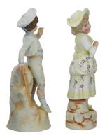 LARGE VINTAGE PORCELAIN CHILDREN FIGURINES