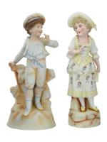 LARGE VINTAGE PORCELAIN CHILDREN FIGURINES