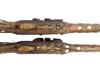 PAIR OF DECORATIVE FLINTLOCK PISTOLS W INLAID PEARL PIC-5