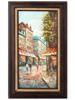 VINTAGE OIL CITYSCAPE PAINTING BY HENRY ROGAN PIC-0