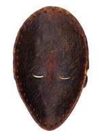 ANTIQUE AFRICAN CARVED WOOD MANDE TRIBAL DAN MASK