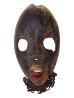 ANTIQUE AFRICAN CARVED WOOD MANDE TRIBAL DAN MASK