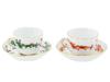 GERMAN MEISSEN PORCELAIN COFFEE CUPS AND SAUCERS PIC-1