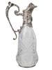 RUSSIAN 84 SILVER AND CUT CRYSTAL DECANTER PIC-3
