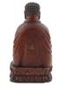 ANTIQUE JAPANESE WOODEN BUDDHA FIGURINE W STAND PIC-3