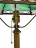 ART NOUVEAU TIFFANY MANNER STAINED GLASS TABLE LAMP PIC-7