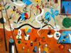 HARLEQUINS CARNIVAL OIL PAINTING AFTER JOAN MIRO PIC-1