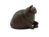 AMERICAN BRONZE FAT CAT FIGURINE BY DEBI POLLOCK PIC-2