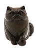 AMERICAN BRONZE FAT CAT FIGURINE BY DEBI POLLOCK PIC-1