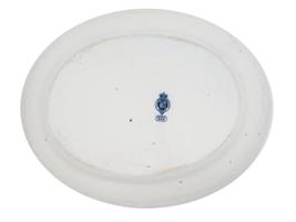 ANTIQUE ENGLISH VICTORIAN PORCELAIN BLUE WHITE PLATTER