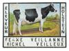 GERMAN DOUBLE SIDED COW FARM HOLSTEIN SIGN PIC-0