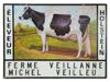 GERMAN DOUBLE SIDED COW FARM HOLSTEIN SIGN PIC-1