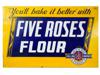 VINTAGE FIVE ROSES FLOUR MILLING COMPANY METAL SIGN PIC-0