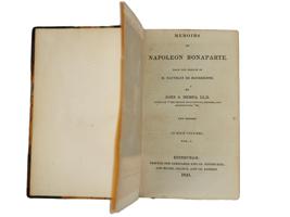 BOOK MEMOIRS OF NAPOLEON BY JOHN MEMES 1831 4 VOL
