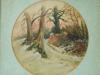 AMERICAN OIL WINTER LANDSCAPE PAINTING SIGNED PIC-1