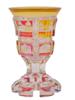 ANTIQUE BOHEMIAN EGERMANN MANNER CUT GLASS GOBLET PIC-3