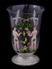 ANTIQUE BOHEMIAN MANNER ADAM EVE ENAMEL ART GOBLET PIC-1