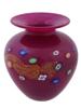 AMERICAN KEN INGRID HANSON HAND BLOWN ART GLASS VASE PIC-2