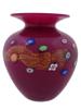 AMERICAN KEN INGRID HANSON HAND BLOWN ART GLASS VASE PIC-0