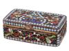 RUSSIAN SILVER CLOISONNE ENAMEL TRINKET BOX PIC-0