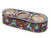 RUSSIAN SILVER CLOISONNE ENAMEL COIN HOLDER PIC-0