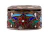 RUSSIAN SILVER CLOISONNE ENAMEL COIN HOLDER PIC-2