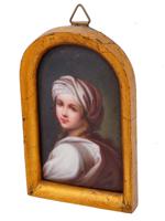 AFTER GINEVRA CANTOFOLI PORTRAIT MINIATURE PAINTING