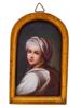 AFTER GINEVRA CANTOFOLI PORTRAIT MINIATURE PAINTING PIC-0