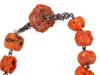 COLONIAL LATIN AMERICA CORAL SILVER ROSARY NECKLACE PIC-7