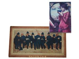 VINTAGE METAL CARLING AND CANVAS WATERHOUSE PRINTS