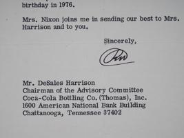 VINTAGE 1972 LETTER FROM THE WHITE HOUSE SIGNED