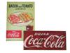 VINTAGE ADS COCA COLA CARDBOARD AND TIN SIGNS PIC-0