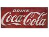 VINTAGE ADS COCA COLA CARDBOARD AND TIN SIGNS PIC-2