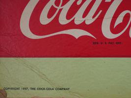 VINTAGE ADS COCA COLA CARDBOARD AND TIN SIGNS