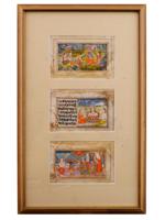 ANTIQUE INDIAN MUGHAL EMPIRE MINIATURE PAINTINGS