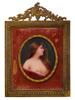 AFTER ANGELO ASTI FEMALE PORTRAIT MINIATURE PAINTING PIC-0