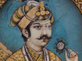 ANTIQUE INDIAN ROYAL PORTRAIT MINIATURE PAINTINGS