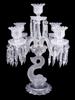 BACCARAT STYLE CRYSTAL ZENITH CANDELABRA W SHADES PIC-2