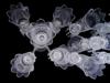 BACCARAT STYLE CRYSTAL ZENITH CANDELABRA W SHADES PIC-4