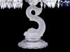 BACCARAT STYLE CRYSTAL ZENITH CANDELABRA W SHADES PIC-7