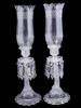 BACCARAT STYLE CRYSTAL ZENITH CANDELABRA W SHADES PIC-2