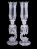 BACCARAT STYLE CRYSTAL ZENITH CANDELABRA W SHADES PIC-3